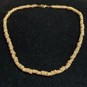 Elegant Gold Beaded Necklace